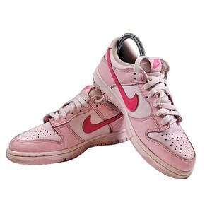Nike Dunk Low Triple Pink Trainers Sneakers‎ Shoes DH9765-600 Casual Girls' 5Y